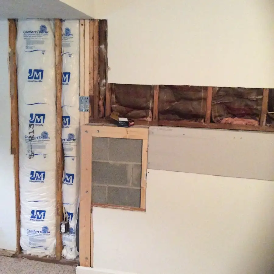 Wall insulation replacement during Odor Removal & Deodorization in Dryden